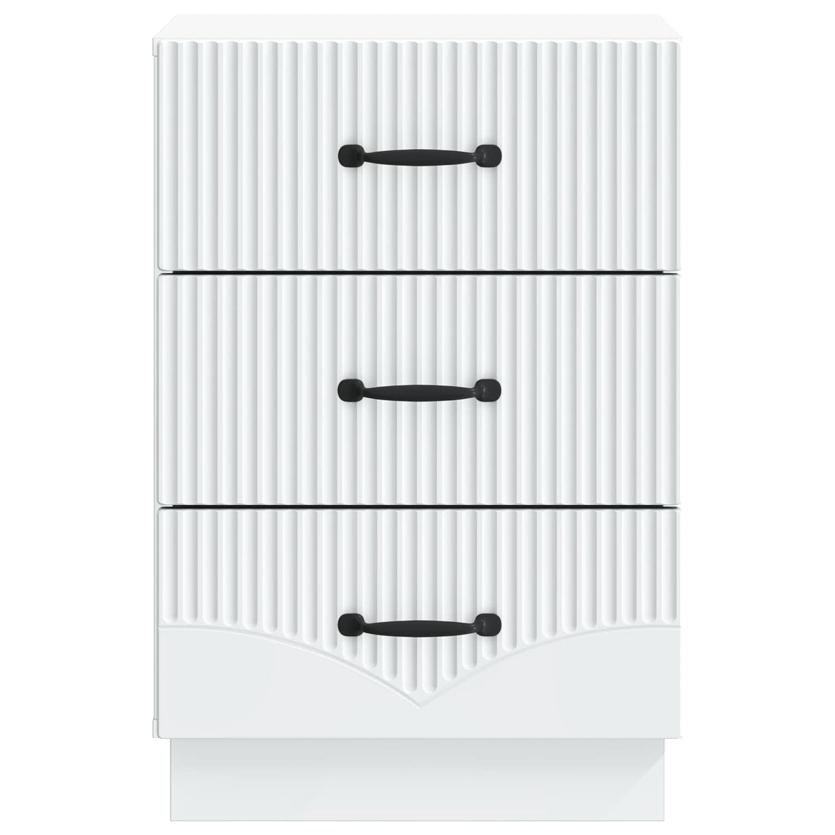 Bedside Cabinet White 43 x 41 x 63.5 cm Engineered Wood