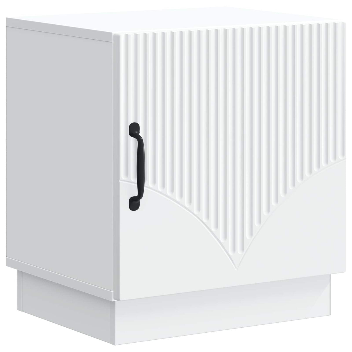 Bedside Table White 43 x 34.5 x 47 cm Engineered Wood