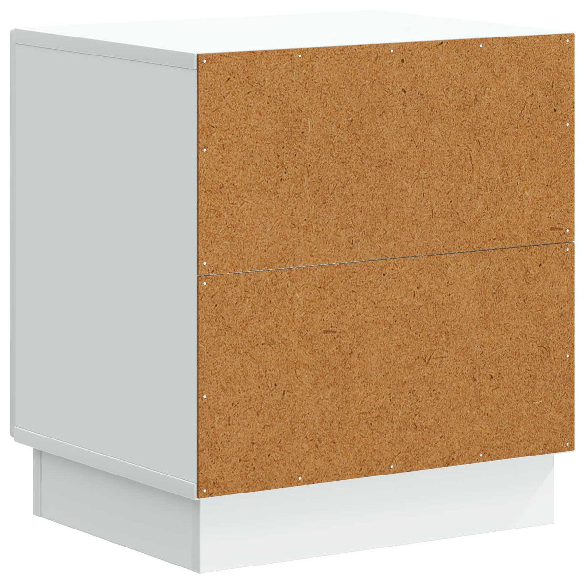 Bedside Table White 43 x 34.5 x 47 cm Engineered Wood