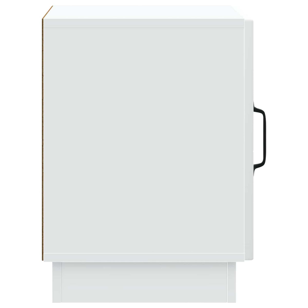 Bedside Table White 43 x 34.5 x 47 cm Engineered Wood