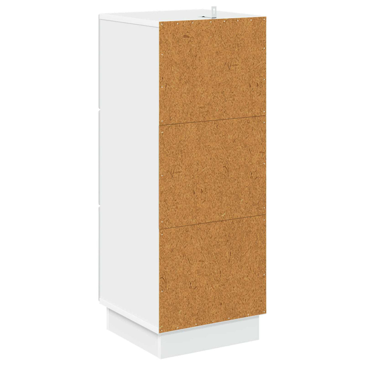Drawer Cabinet White 33 x 34.5 x 87 cm Engineered Wood