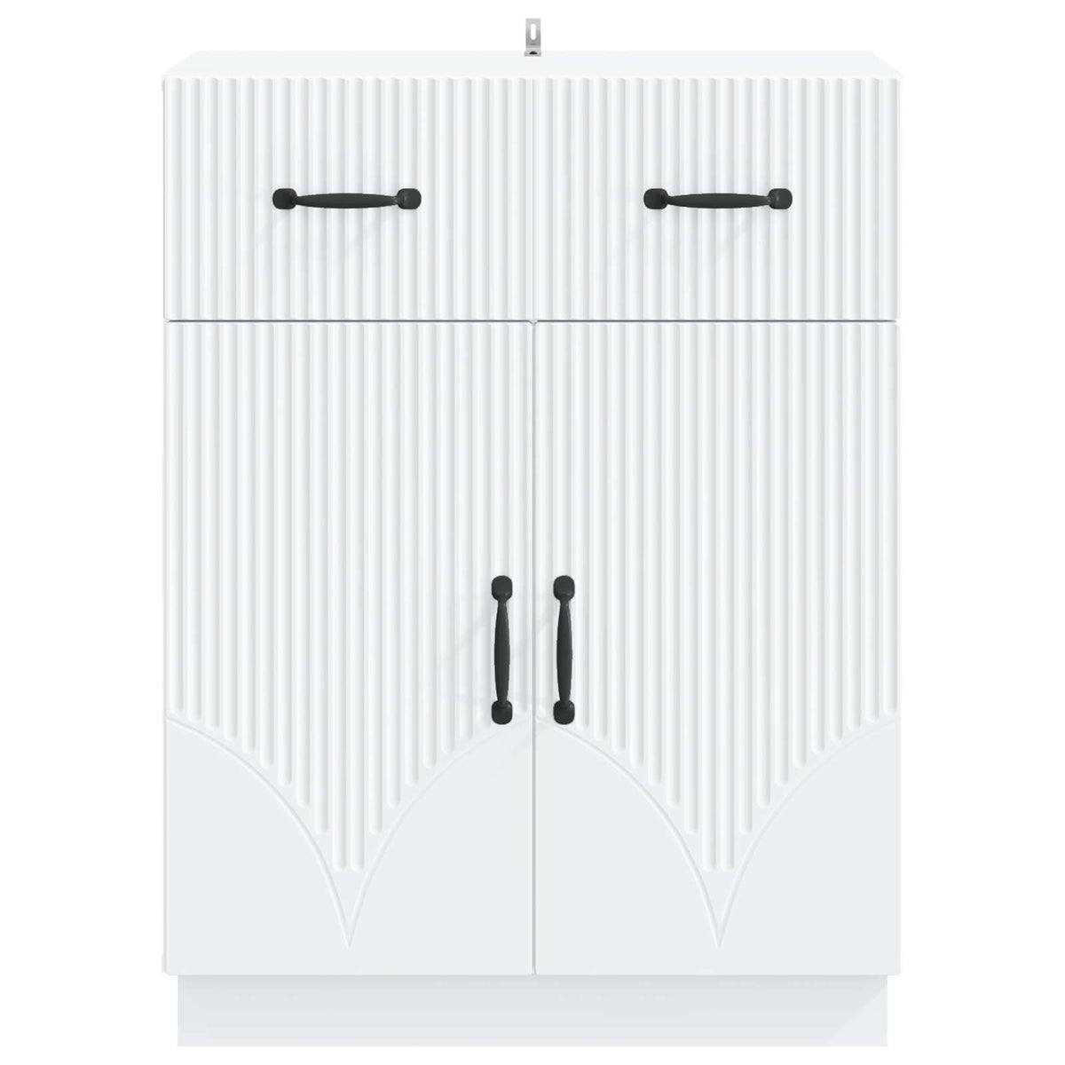 Sideboard with Drawer White 66 x 34.5 x 87 cm Engineered Wood