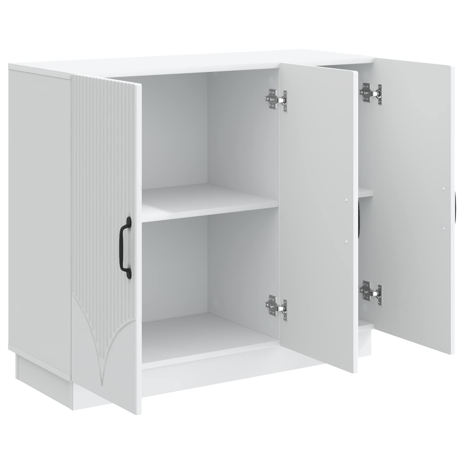Sideboard White 89 x 34.5 x 77 cm Engineered Wood