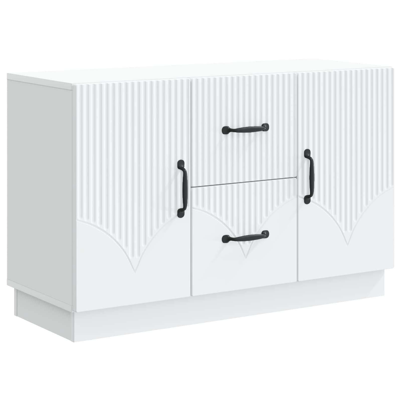 Sideboard with Drawer White 89 x 34.5 x 57 cm Engineered Wood