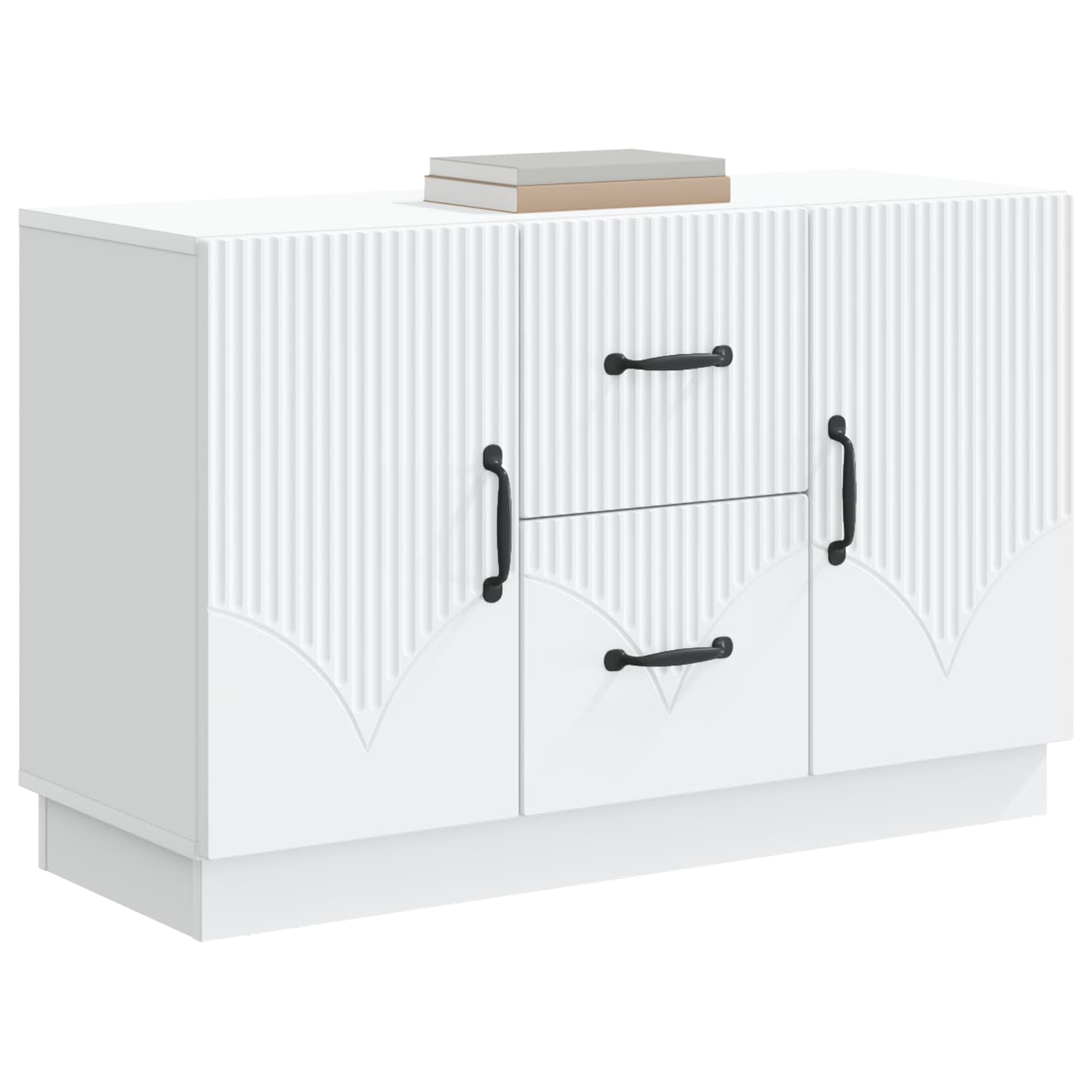 Sideboard with Drawer White 89 x 34.5 x 57 cm Engineered Wood