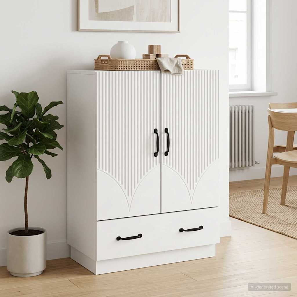 Sideboard White 66 x 34.5 x 92 cm Engineered Wood