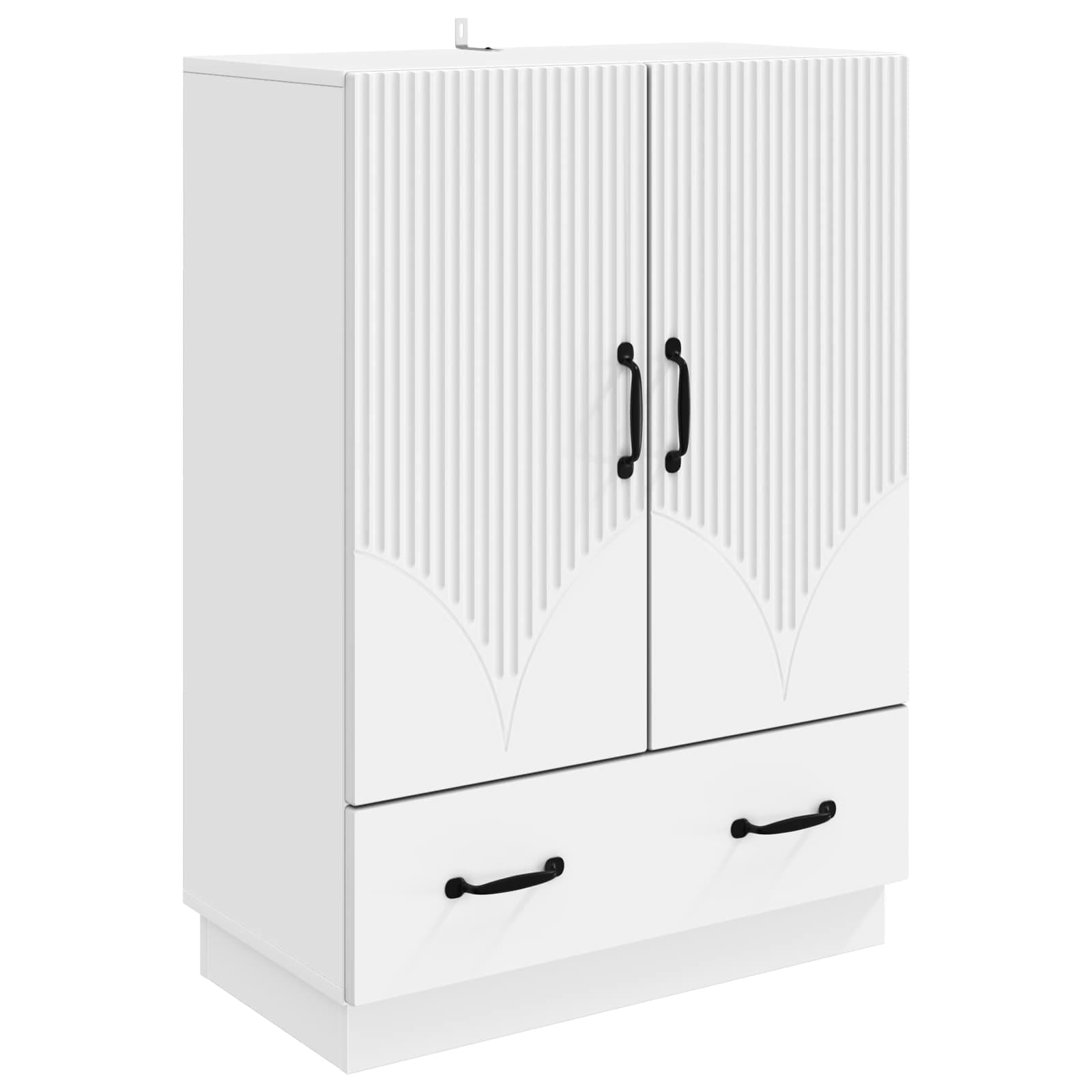 Sideboard with Drawer White 66 x 34.5 x 92 cm Engineered Wood