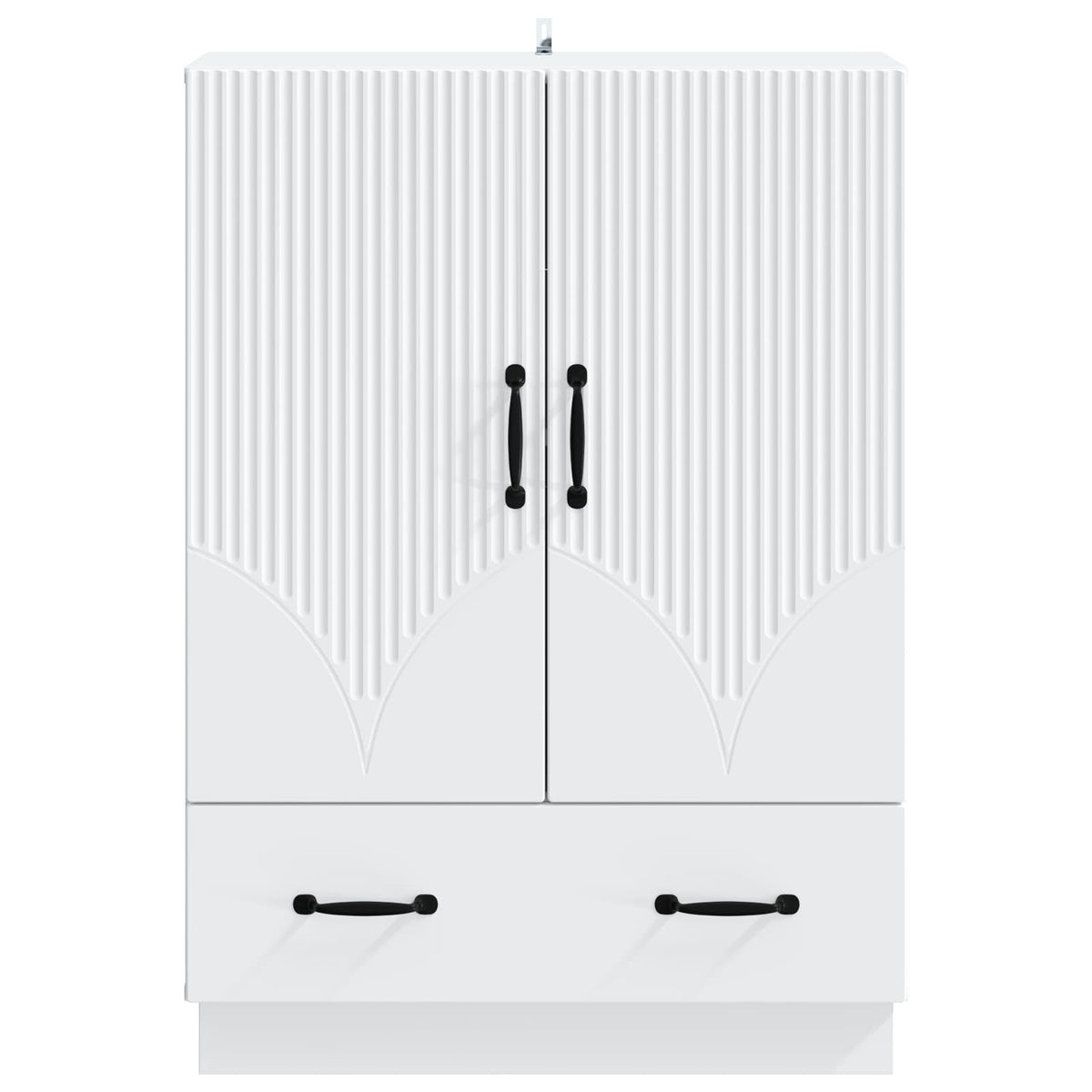 Sideboard with Drawer White 66 x 34.5 x 92 cm Engineered Wood