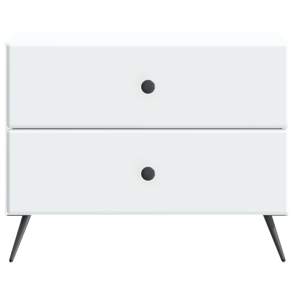 Bedside Cabinet White 62 x 34.5 x 47.5 cm Engineered Wood