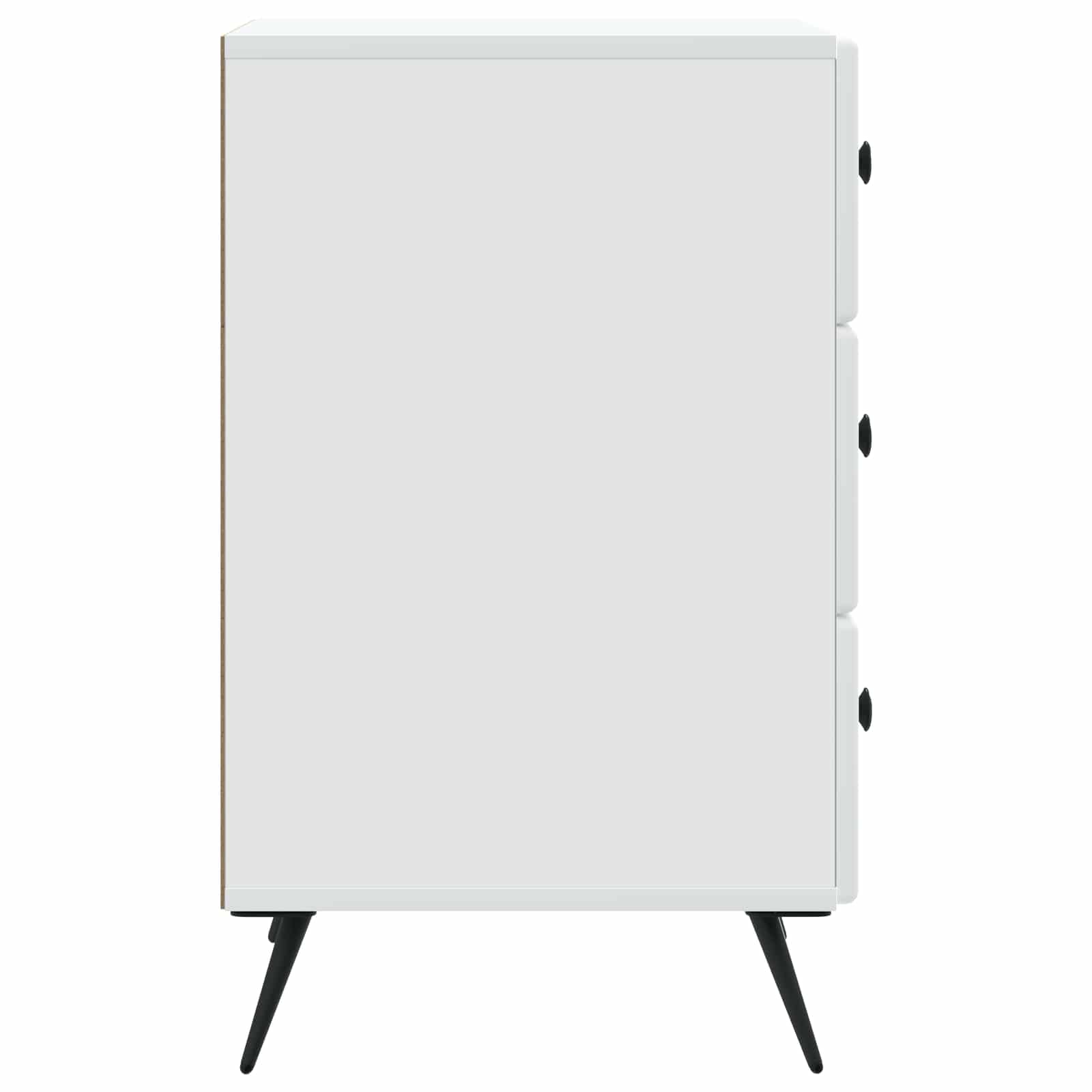 Bedside Cabinet White 43 x 41 x 66.5 cm Engineered Wood