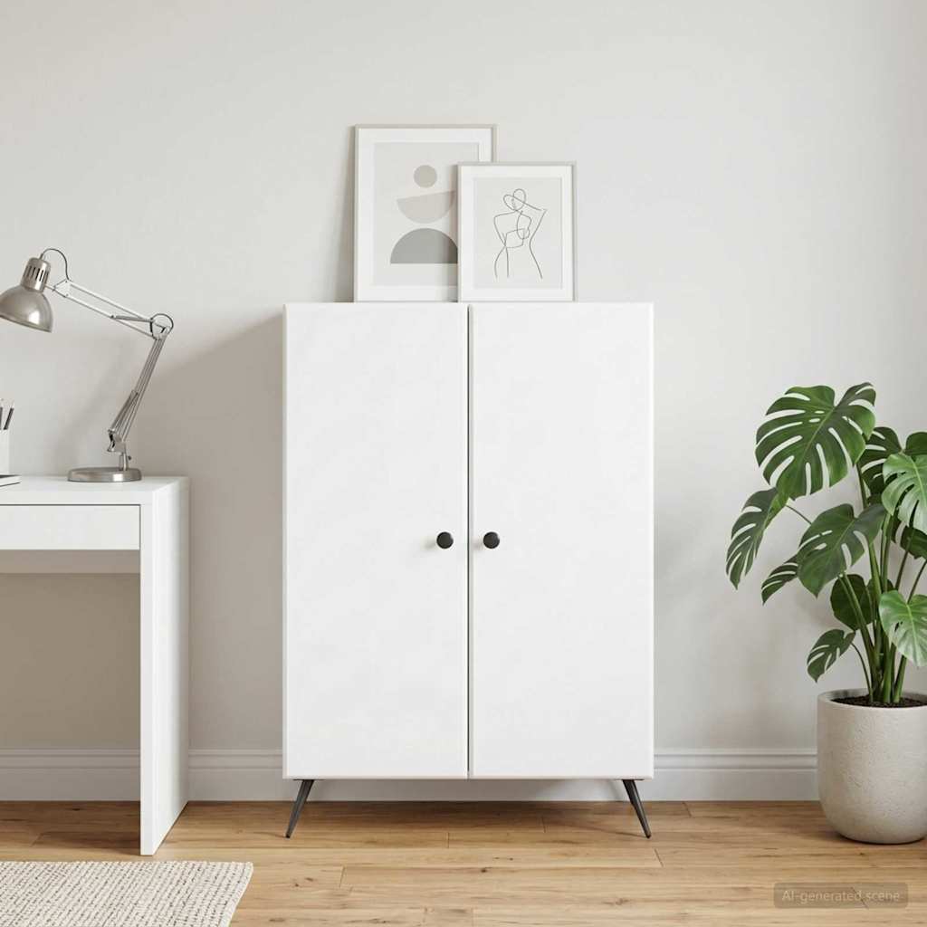 Sideboard White 66 x 34.5 x 90 cm Engineered Wood