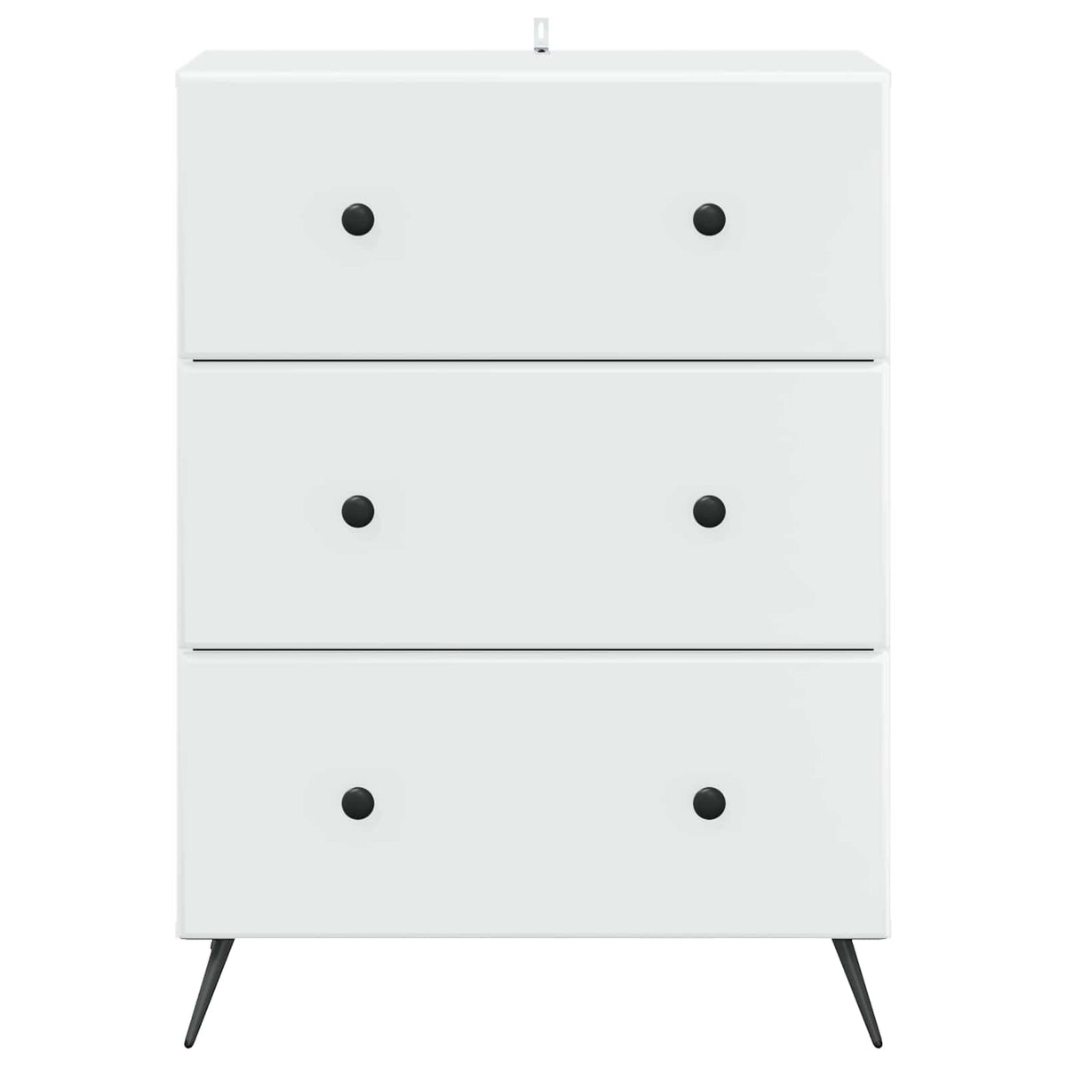 Drawer Cabinet White 66 x 34.5 x 90 cm Engineered Wood