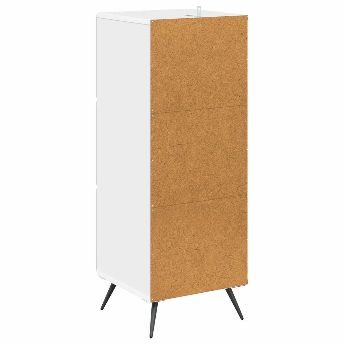 Drawer Cabinet White 33 x 34.5 x 90 cm Engineered Wood