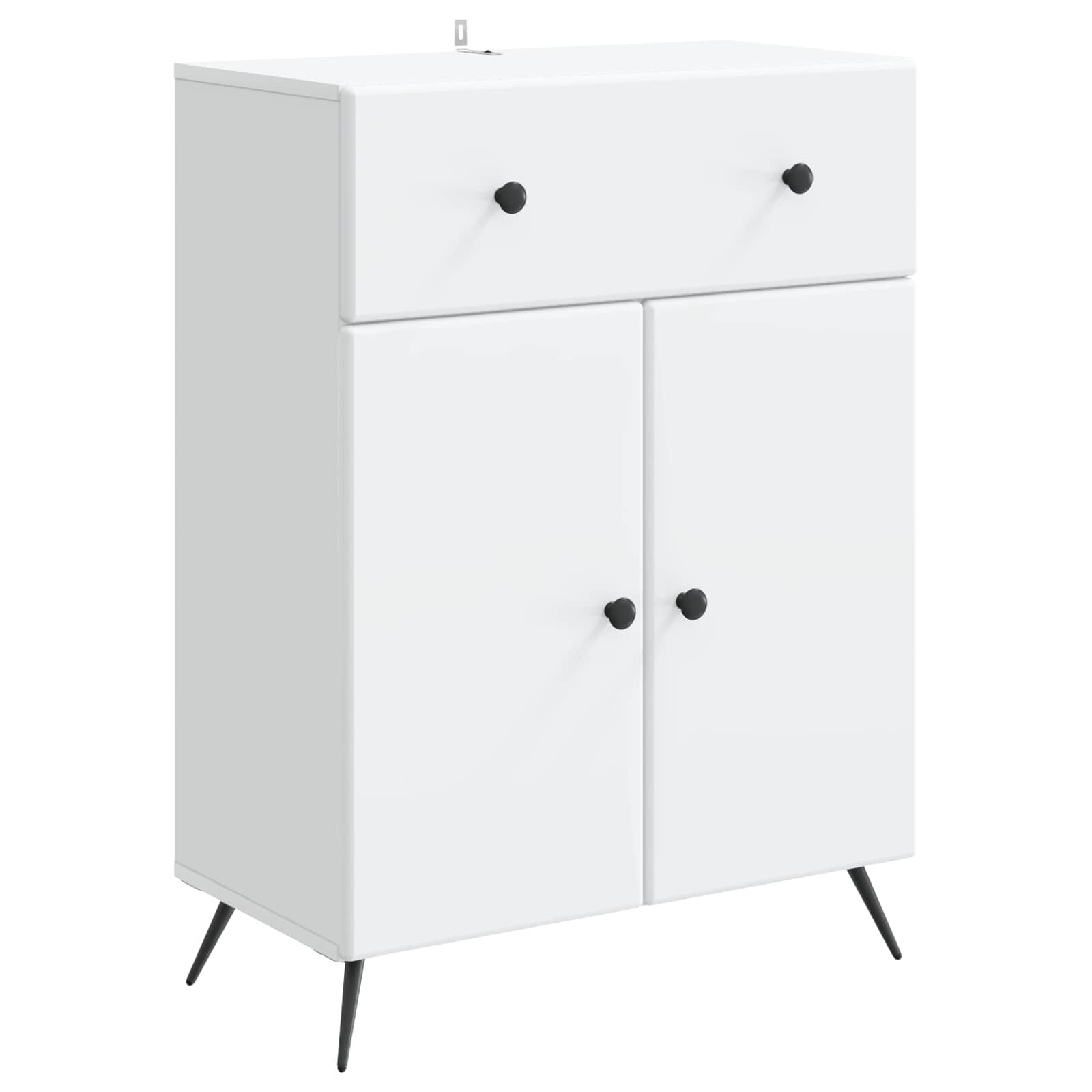 Sideboard with Drawer White 66 x 34.5 x 90 cm Engineered Wood