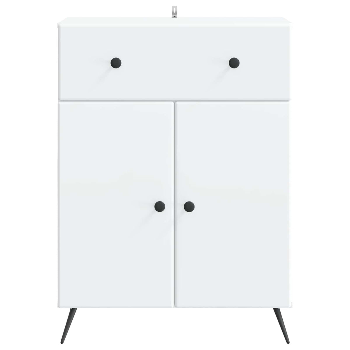 Sideboard with Drawer White 66 x 34.5 x 90 cm Engineered Wood