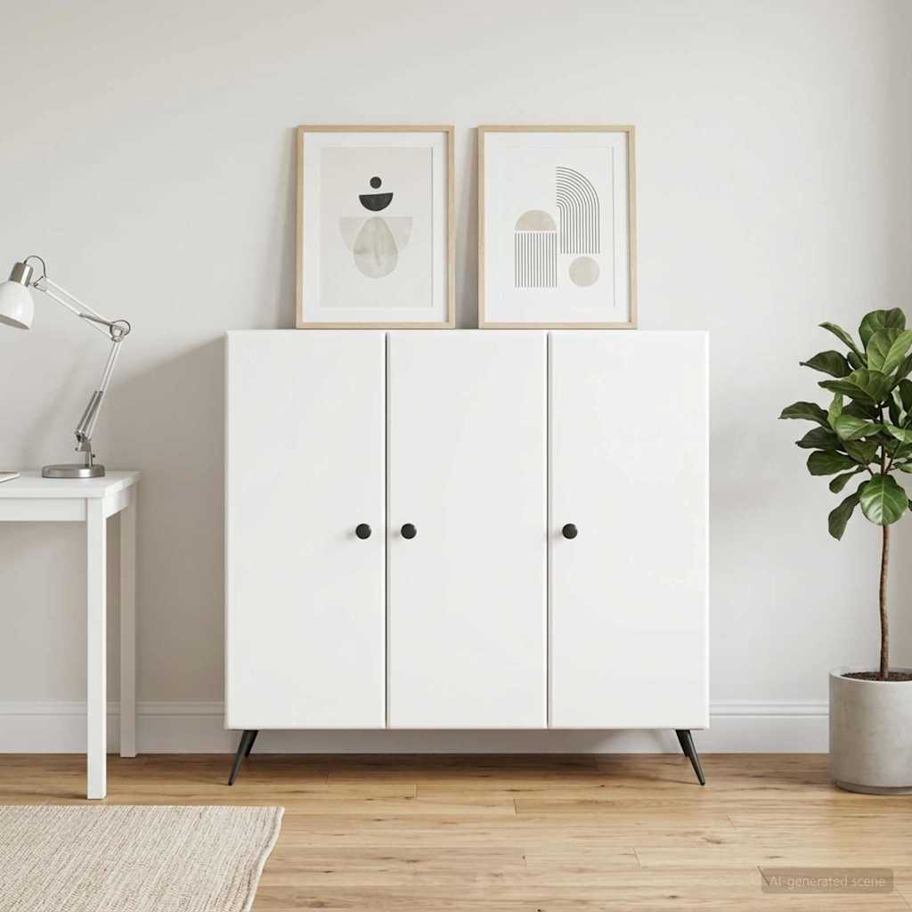 Sideboard White 89 x 34.5 x 80 cm Engineered Wood