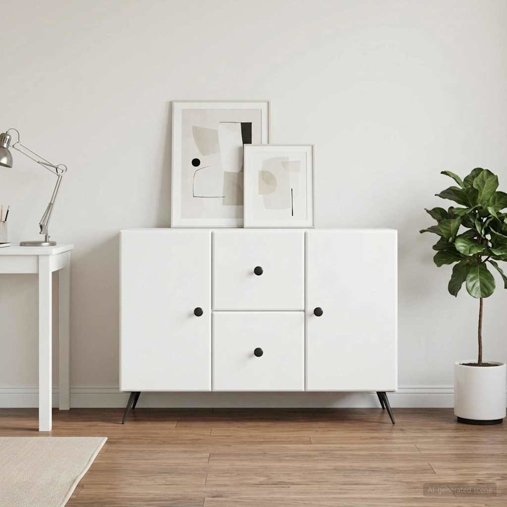 Sideboard White 89 x 34.5 x 60 cm Engineered Wood