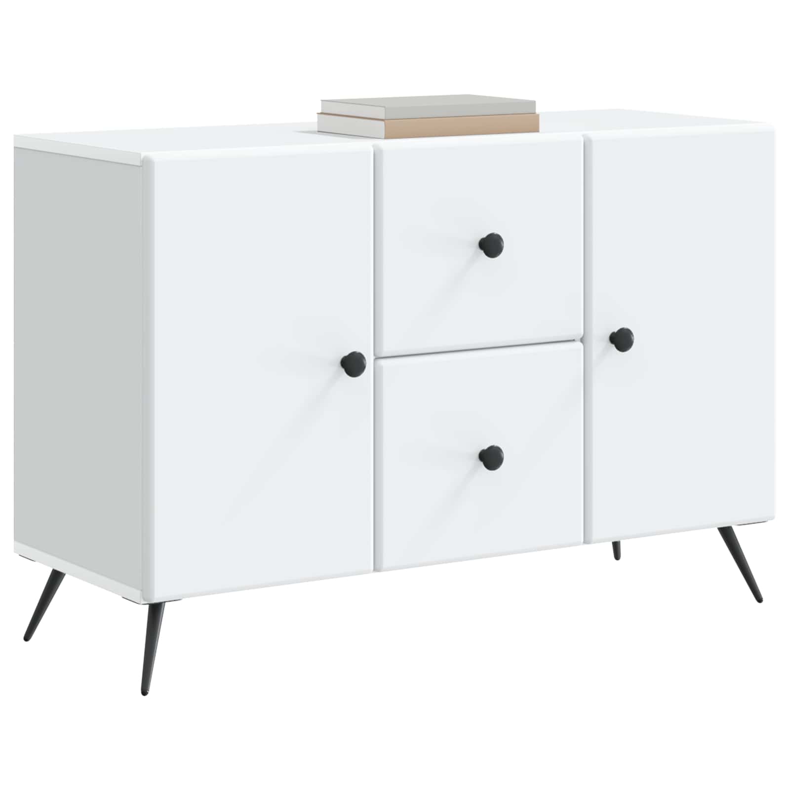 Sideboard with Drawer White 89 x 34.5 x 60 cm Engineered Wood