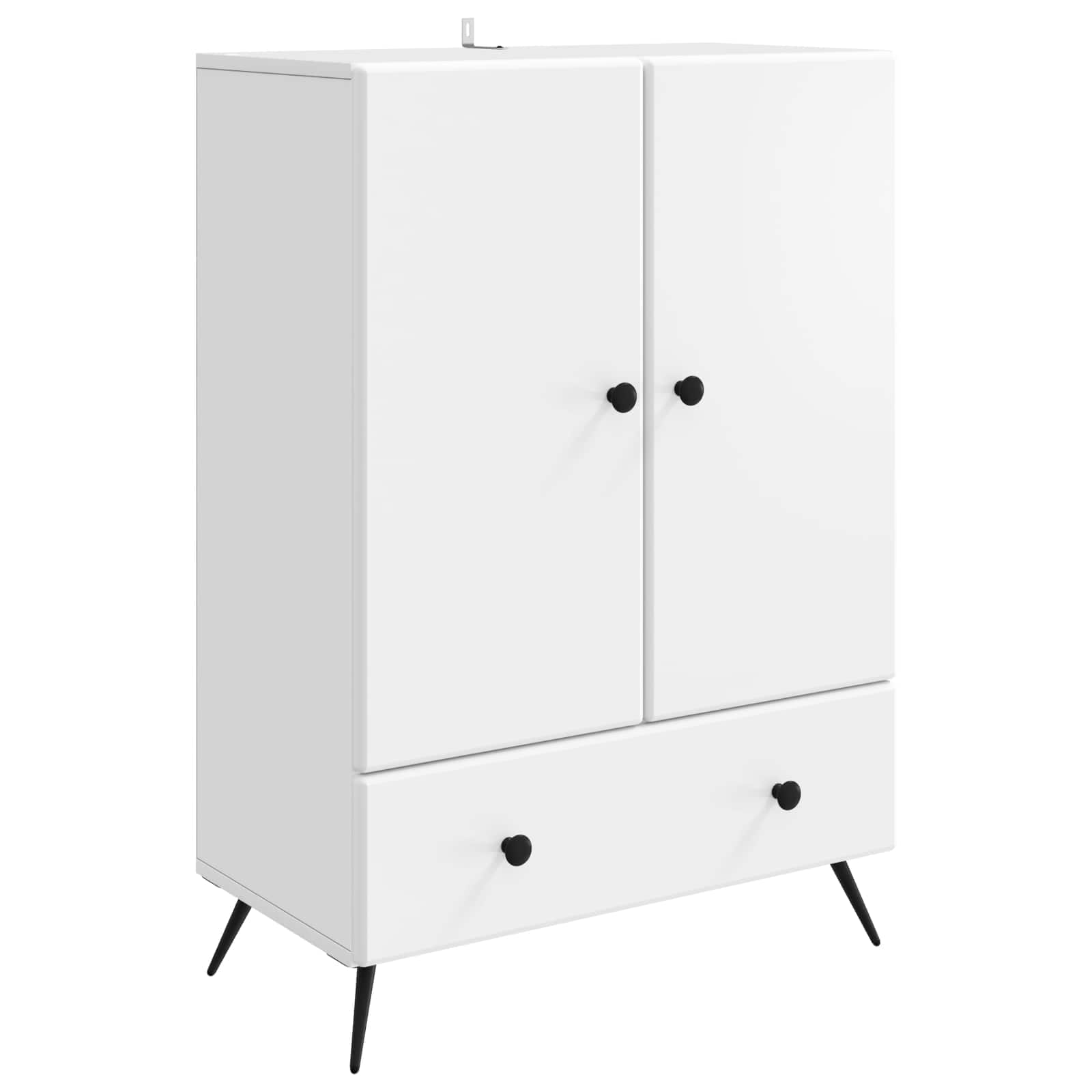 Sideboard with Drawer White 66 x 34.5 x 95 cm Engineered Wood