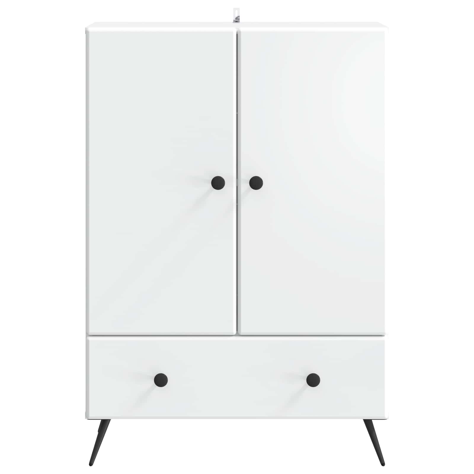 Sideboard with Drawer White 66 x 34.5 x 95 cm Engineered Wood