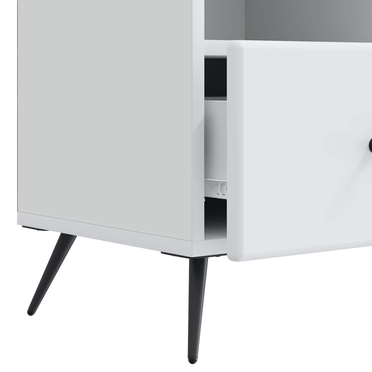 TV Cabinet with Drawer White 102 x 34.5 x 50 cm Engineered Wood