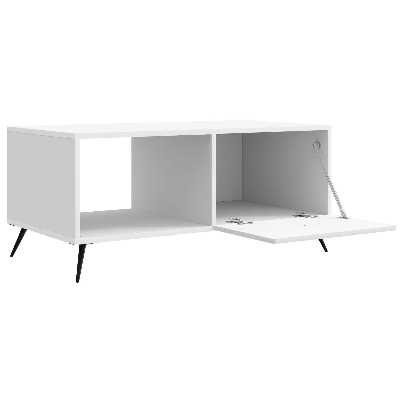Coffee Table White 90 x 50 x 40 cm Engineered Wood
