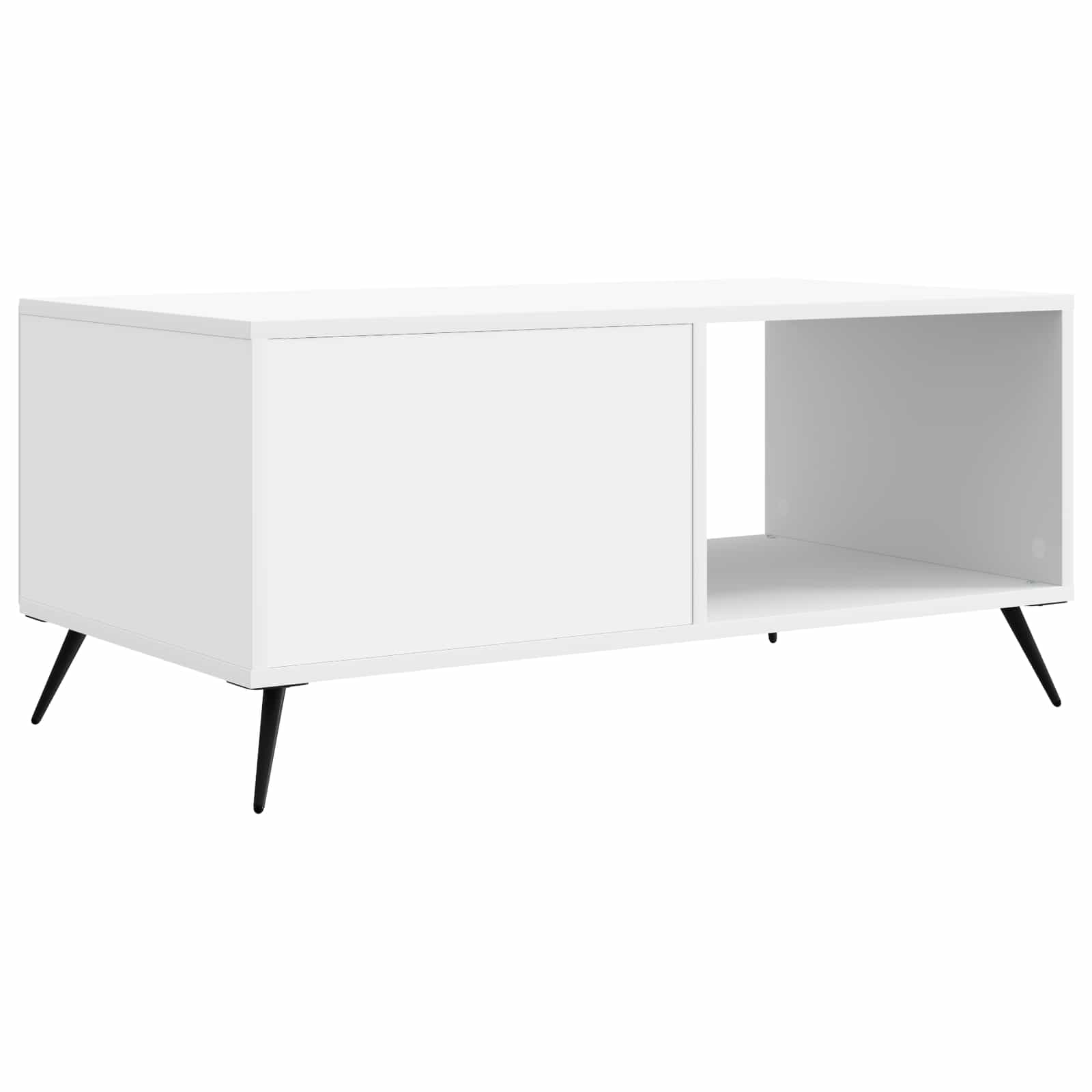 Coffee Table White 90 x 50 x 40 cm Engineered Wood