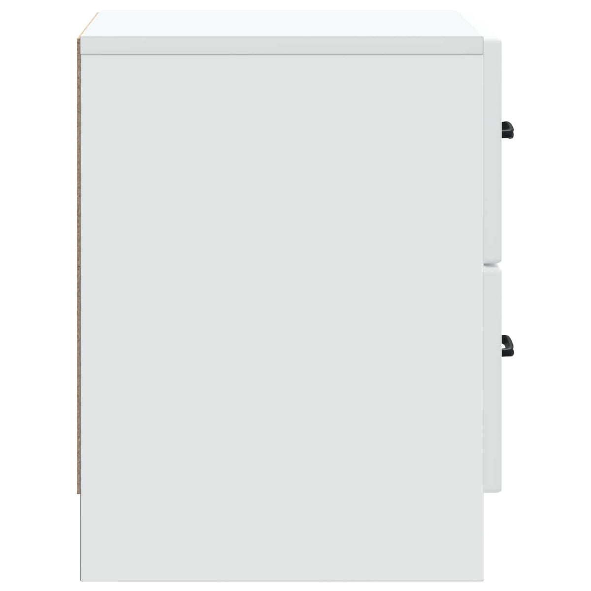 Bedside Cabinet White 43 x 34.5 x 44.5 cm Engineered Wood
