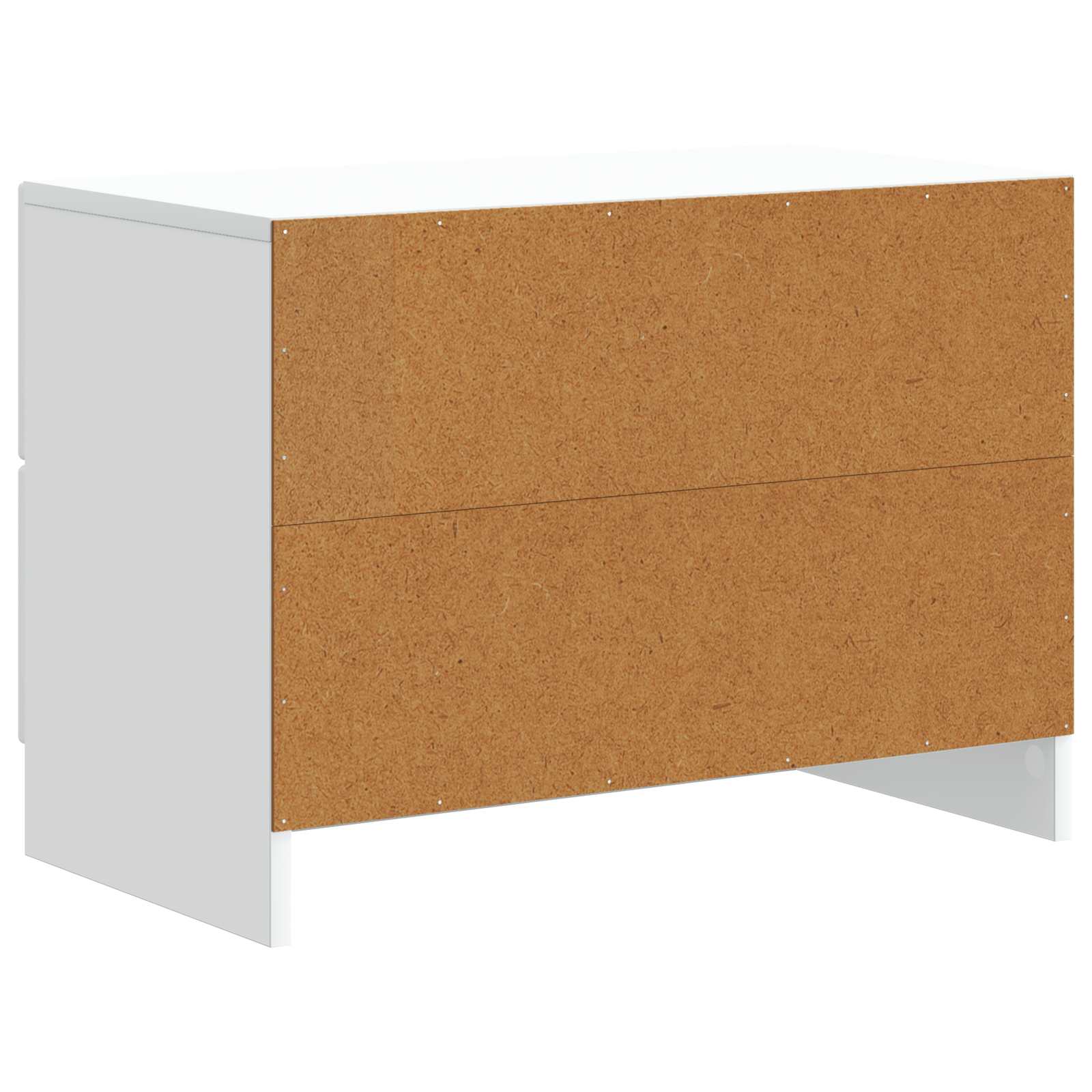 Bedside Cabinet White 62 x 34.5 x 44.5 cm Engineered Wood