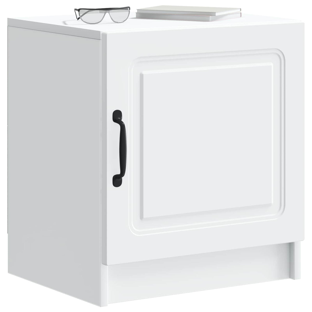 Bedside Cabinet White 43 x 34.5 x 47 cm Engineered Wood