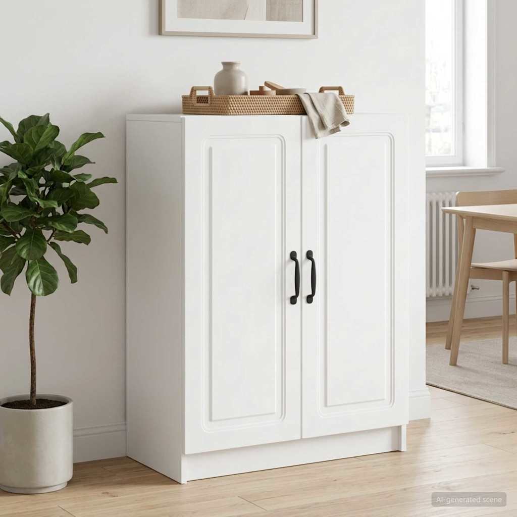 Sideboard White 66 x 34.5 x 87 cm Engineered Wood