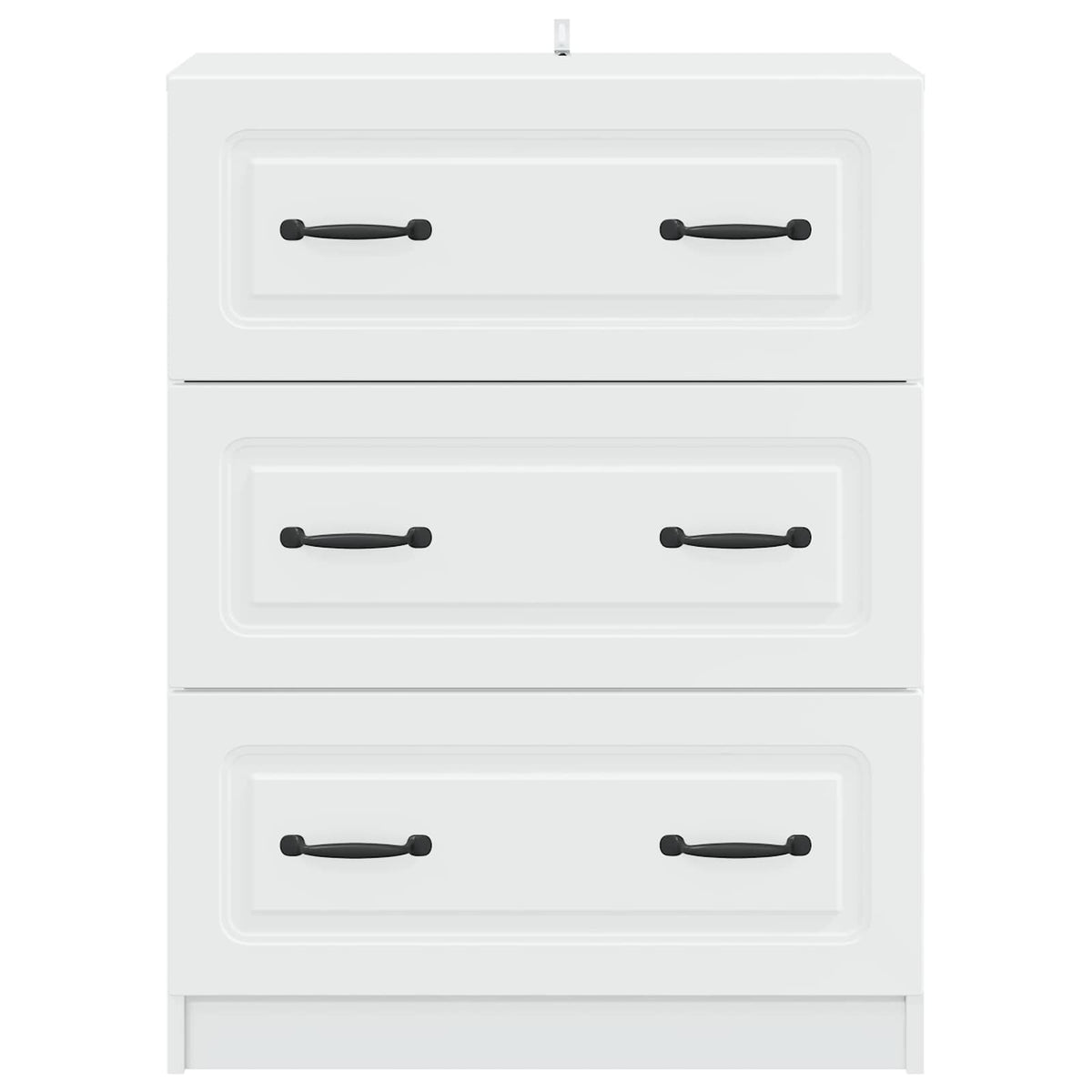 Drawer Cabinet White 66 x 34.5 x 87 cm Engineered Wood