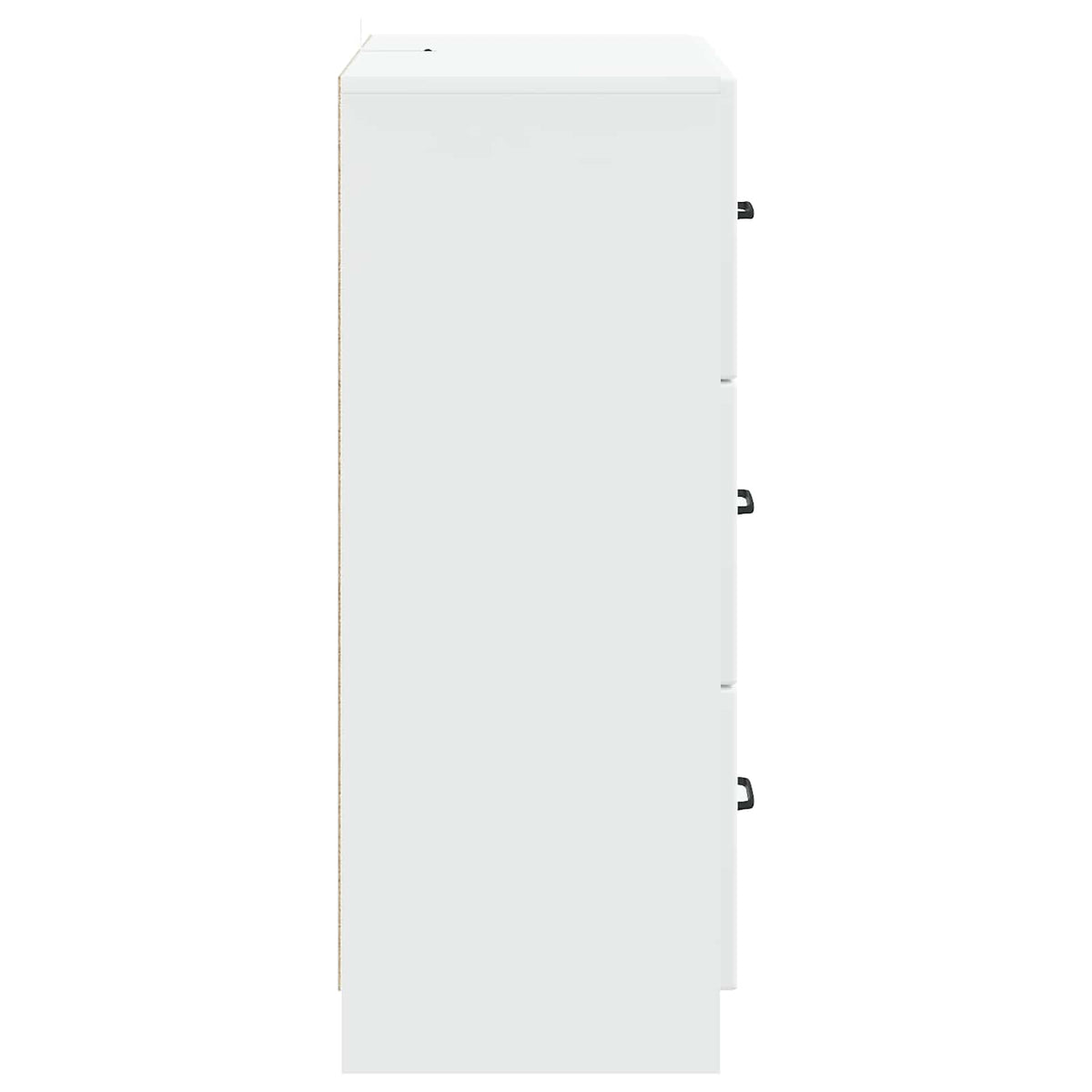 Drawer Cabinet White 66 x 34.5 x 87 cm Engineered Wood