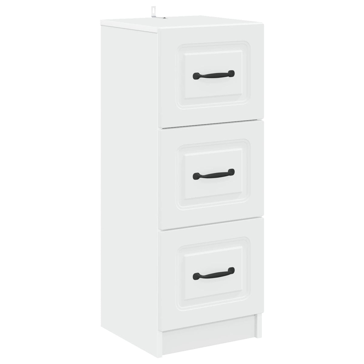 Drawer Cabinet White 33 x 34.5 x 87 cm Engineered Wood