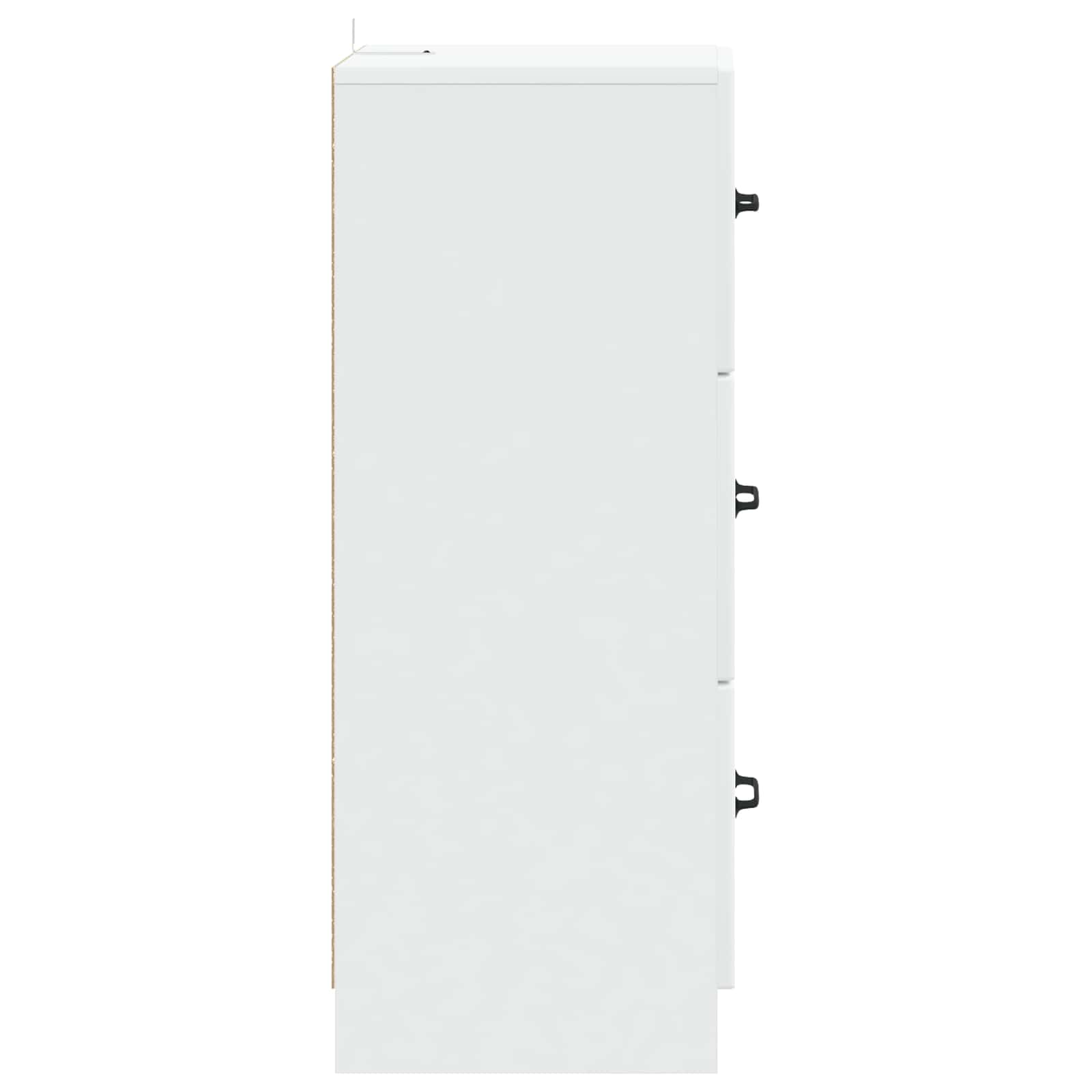 Drawer Cabinet White 33 x 34.5 x 87 cm Engineered Wood