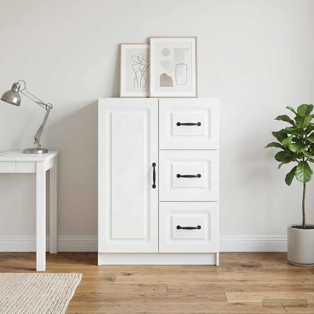 Sideboard White 66 x 34.5 x 87 cm Engineered Wood