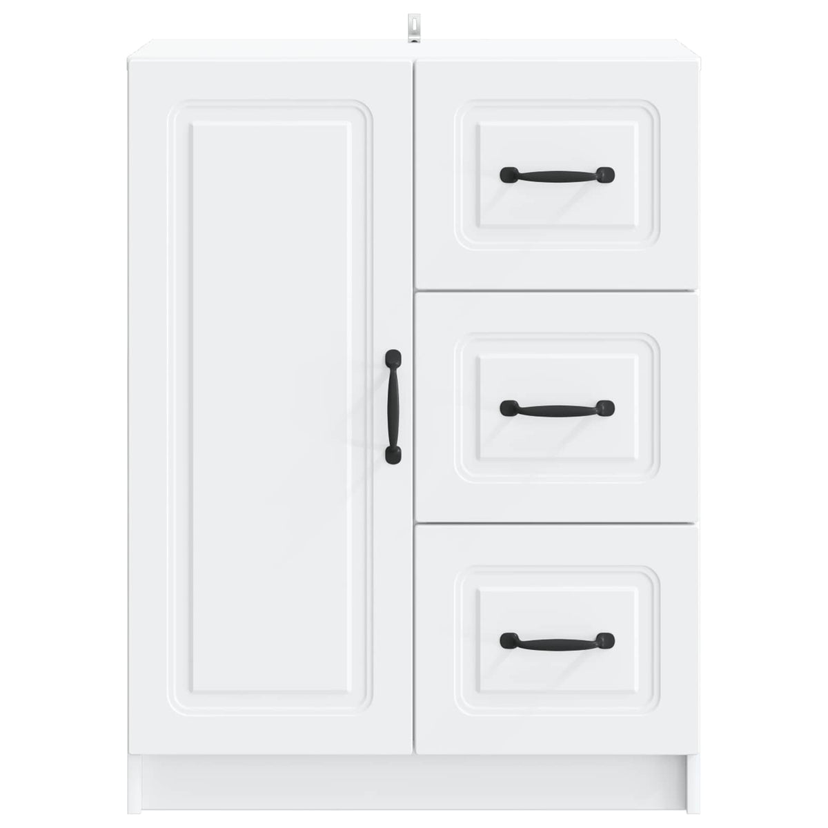 Sideboard with Drawer White 66 x 34.5 x 87 cm Engineered Wood