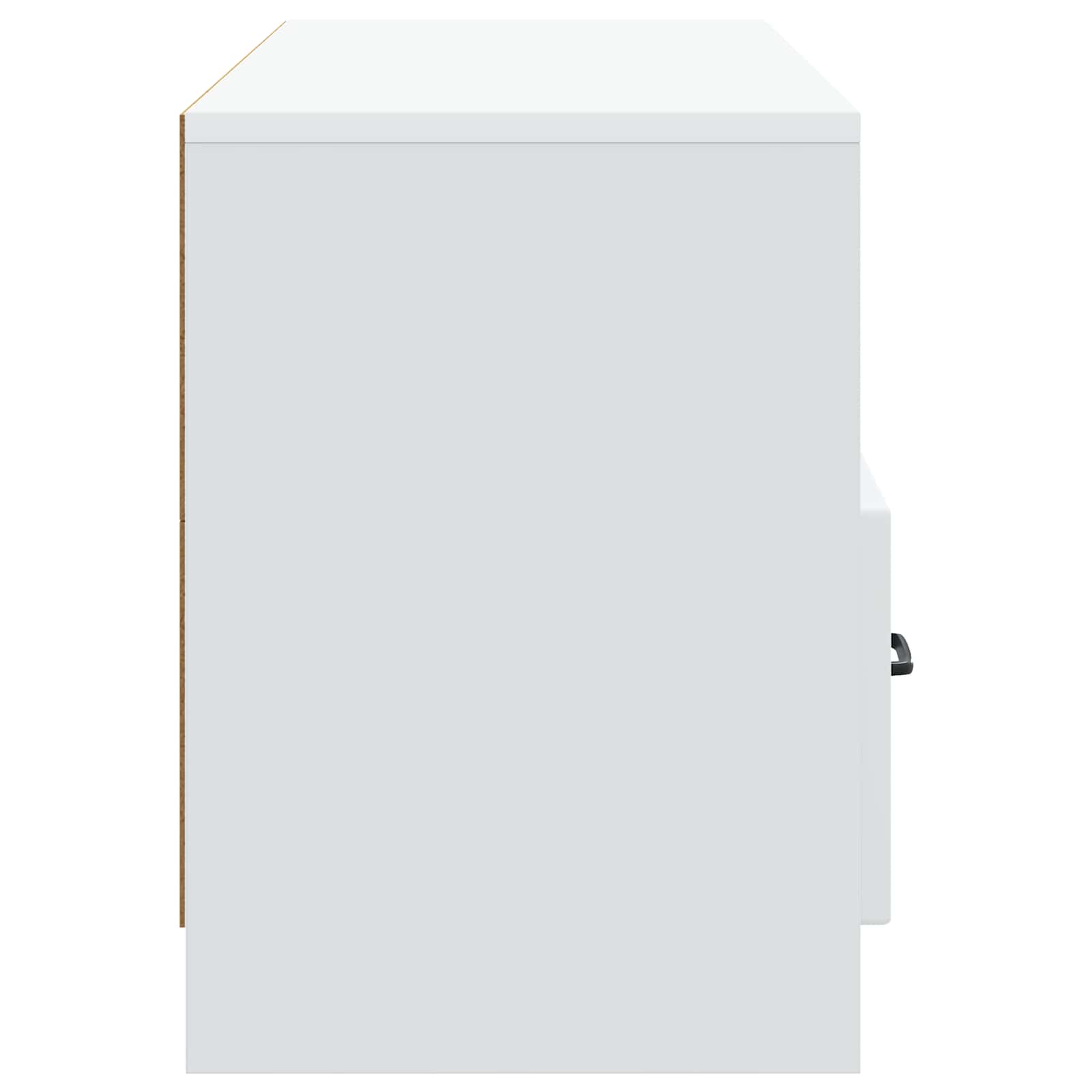 TV Cabinet with Drawer White 102 x 34.5 x 47 cm Engineered Wood
