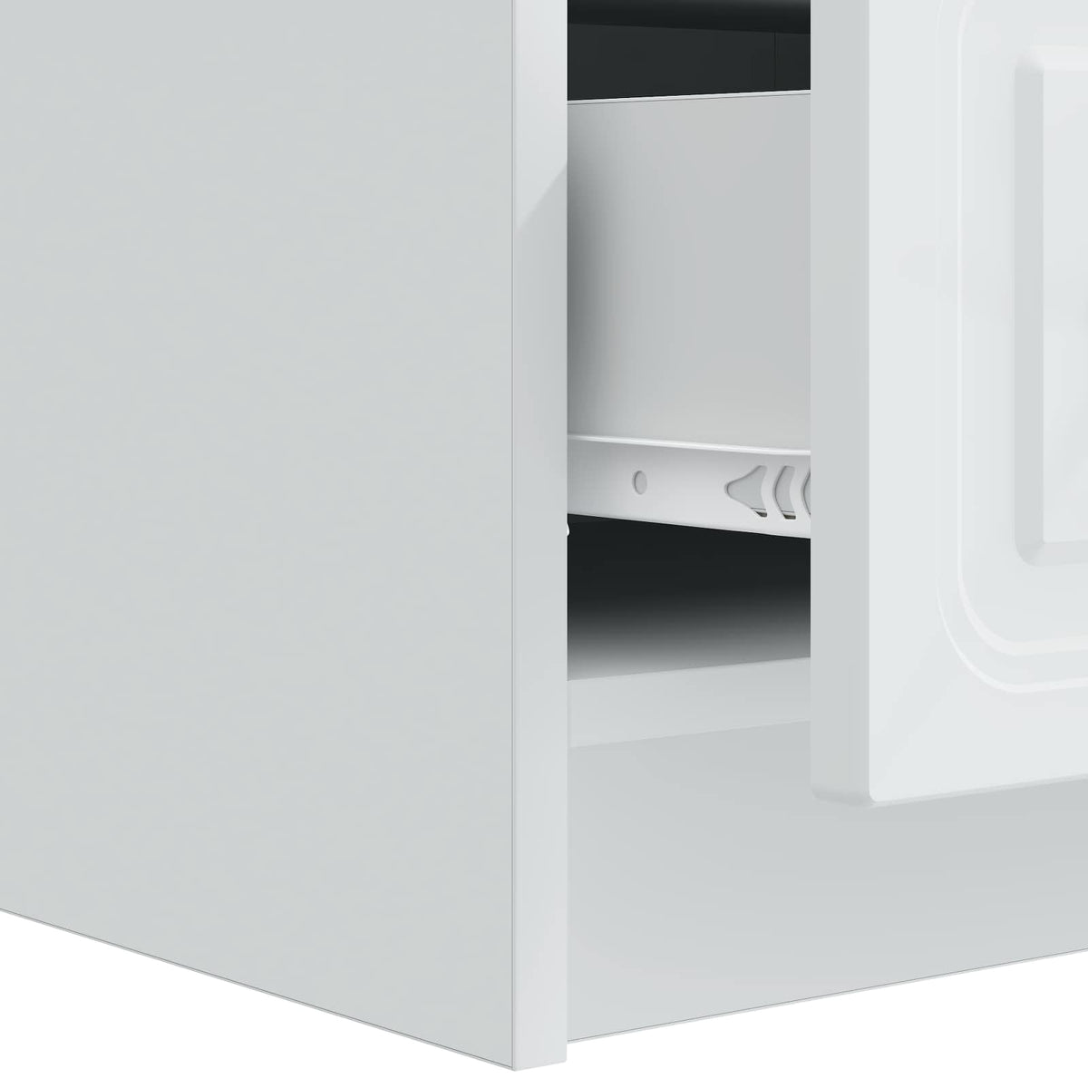 TV Cabinet with Drawer White 147 x 34.5 x 27 cm Engineered Wood