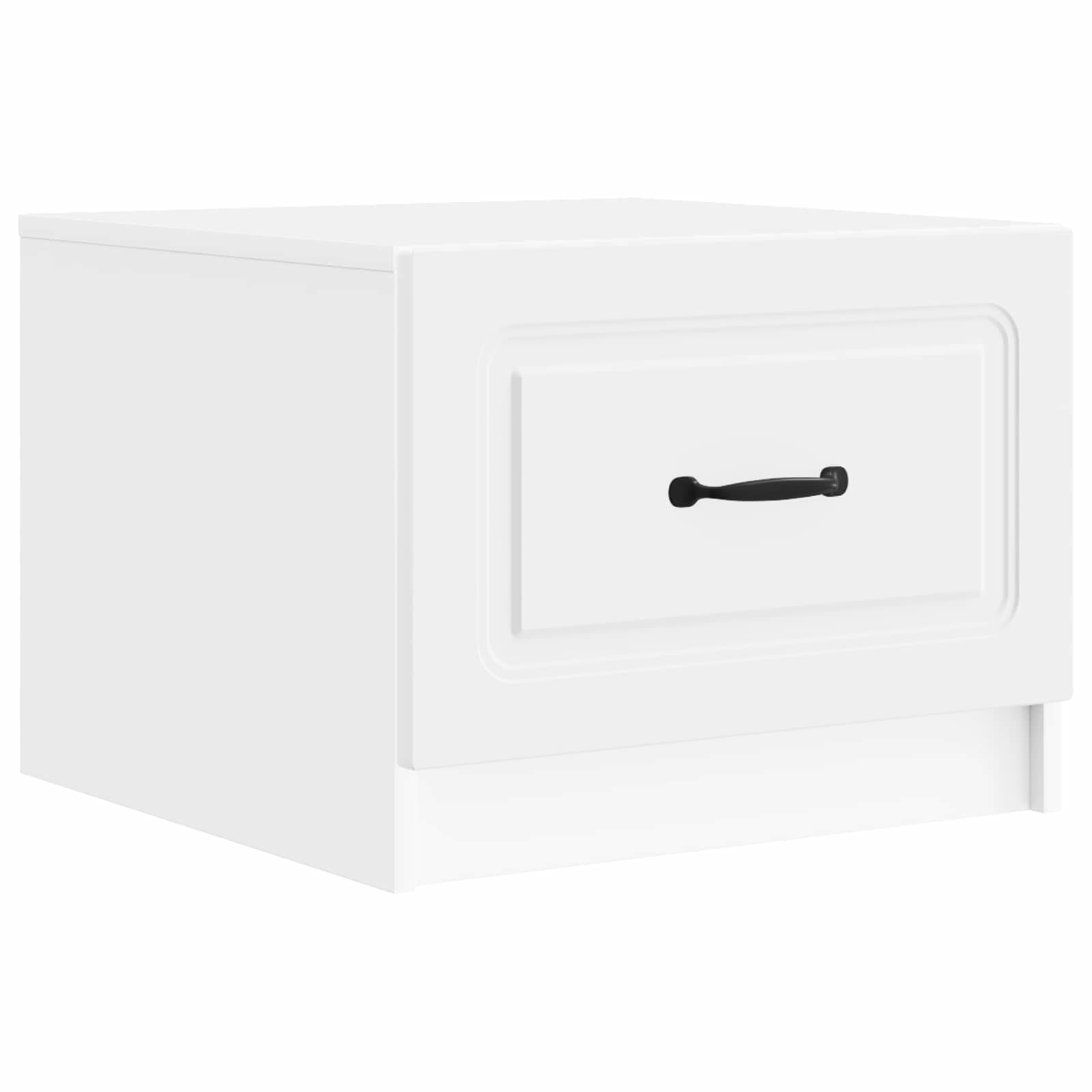 Coffee Table with Drawer White 49 x 50 x 37 cm Engineered Wood