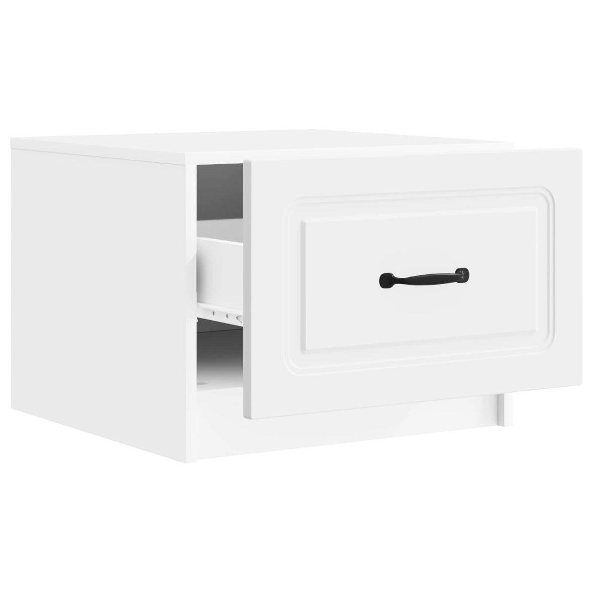 Coffee Table with Drawer White 49 x 50 x 37 cm Engineered Wood