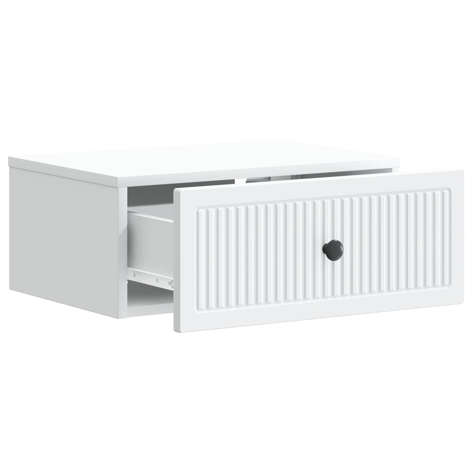 Bedside Cabinet White 49 x 34.5 x 20 cm Engineered Wood