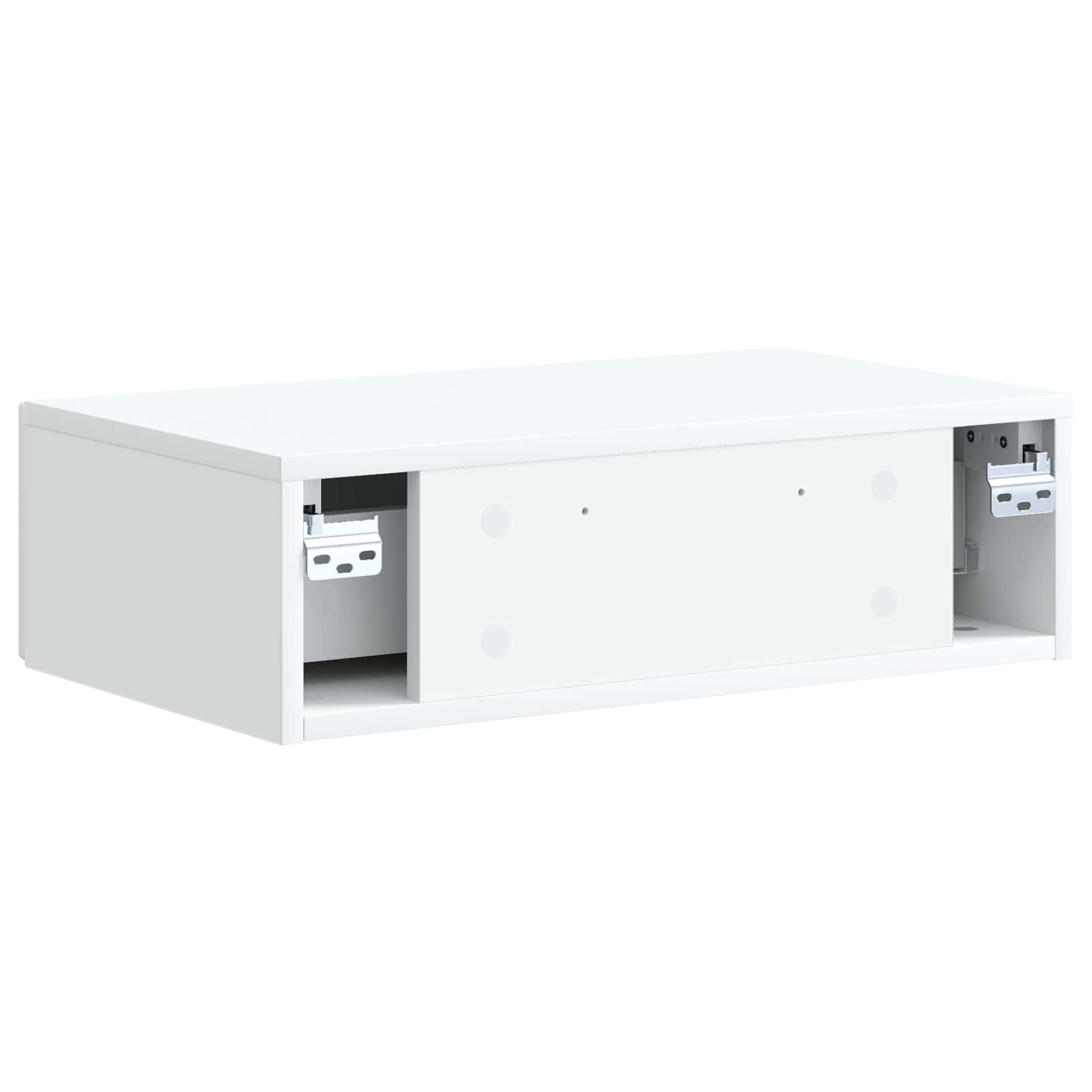 Wall-Mounted Side Table White 59 x 34.5 x 17 cm Engineered Wood