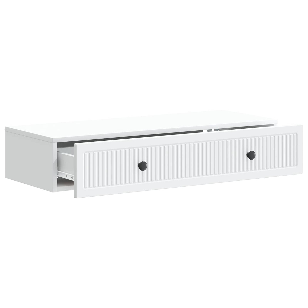 Wall-Mounted Side Table Wall-mounted White 87.5 x 34.5 x 17 cm