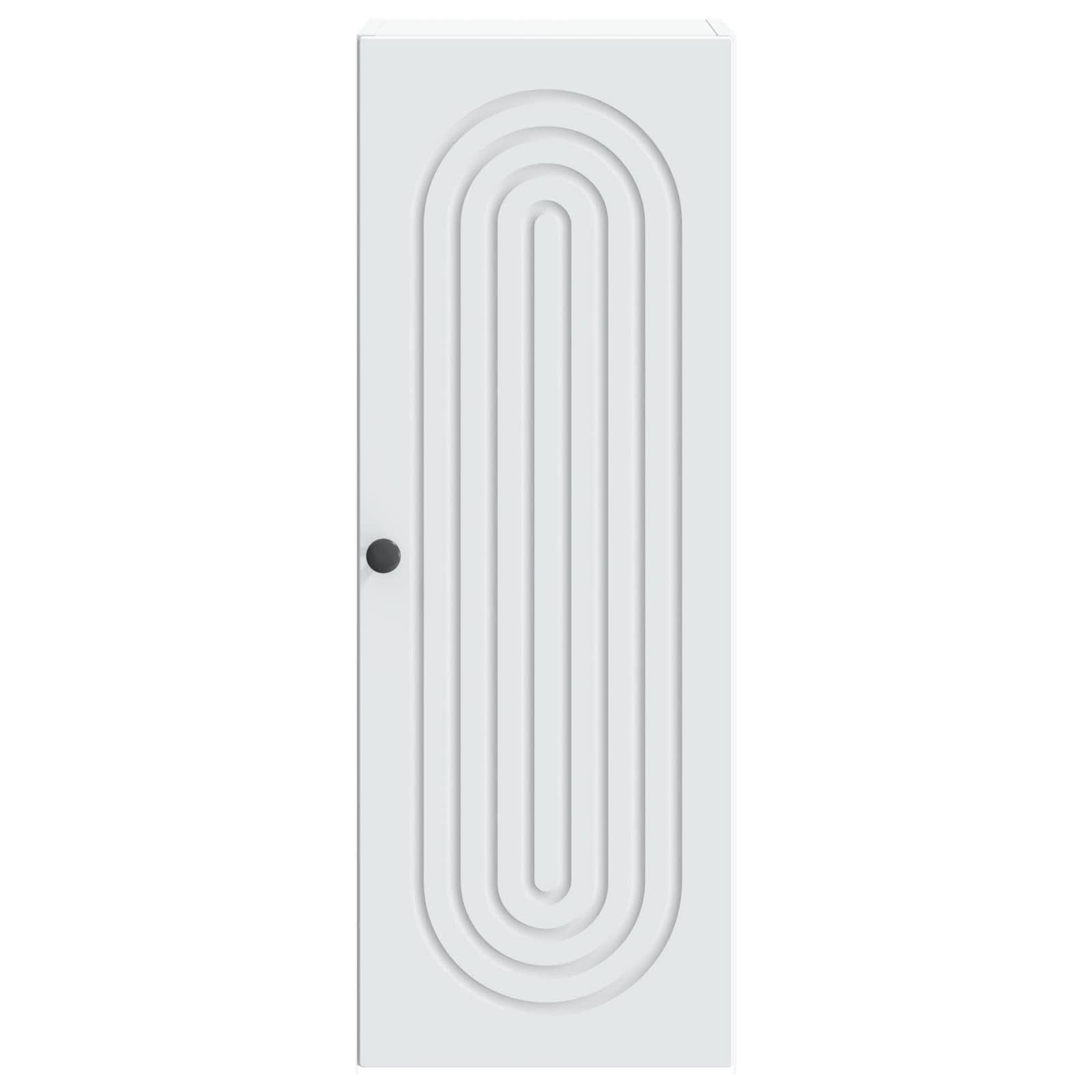 Wall-Mounted Cabinet White 33 x 34.5 x 90 cm Engineered Wood