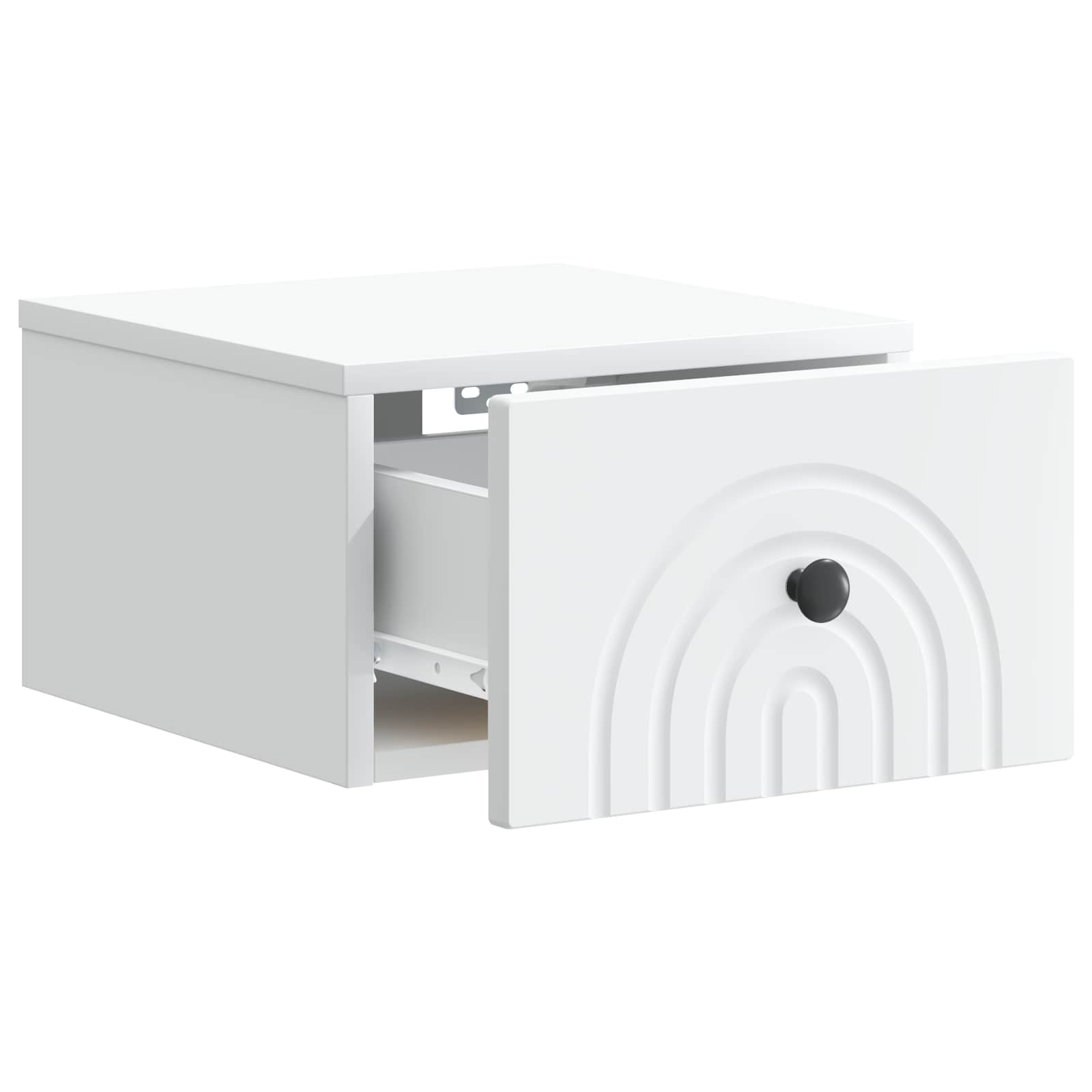 Wall-Mounted Bedside Cabinet White 33 x 34.5 x 20 cm