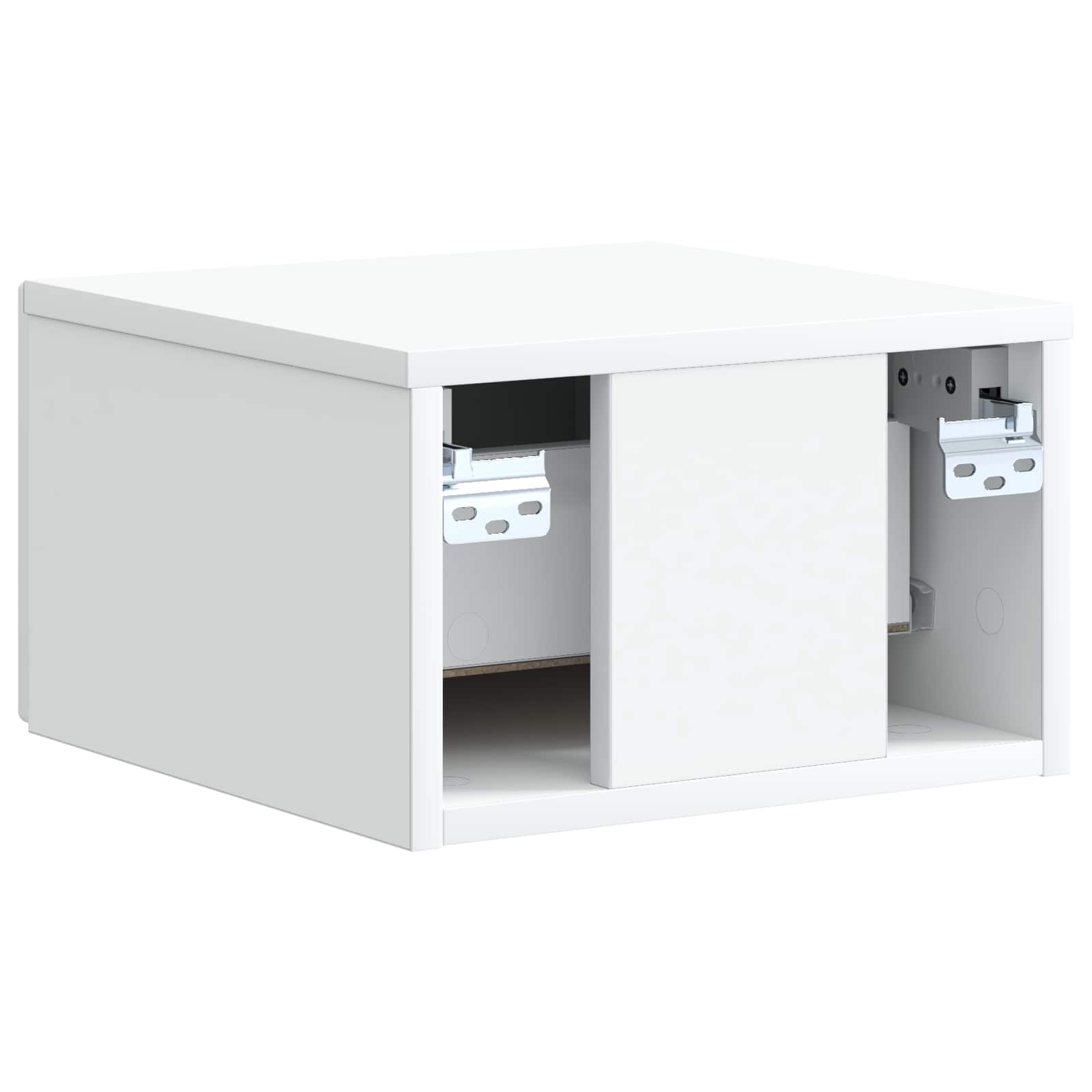 Wall-Mounted Bedside Cabinet White 33 x 34.5 x 20 cm
