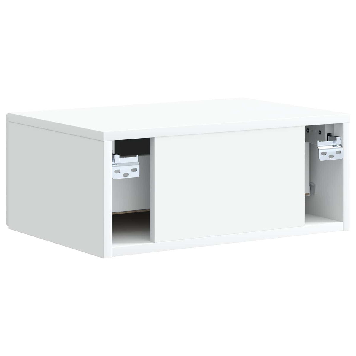 Wall-Mounted Bedside Cabinet White 49 x 34.5 x 20 cm