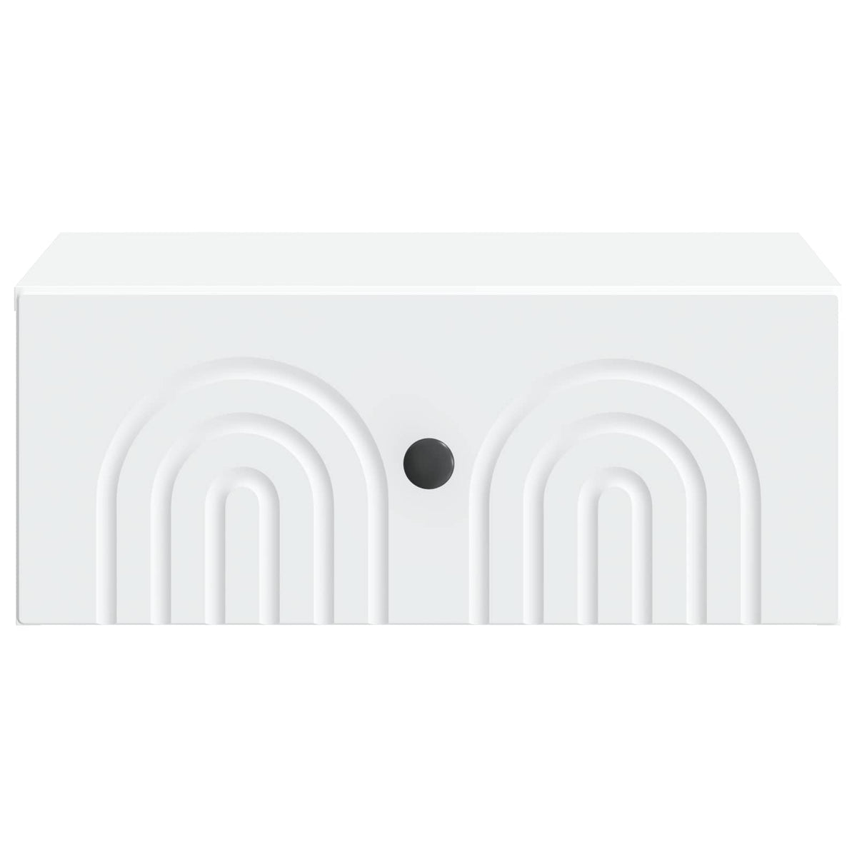 Wall-Mounted Bedside Cabinet White 49 x 34.5 x 20 cm