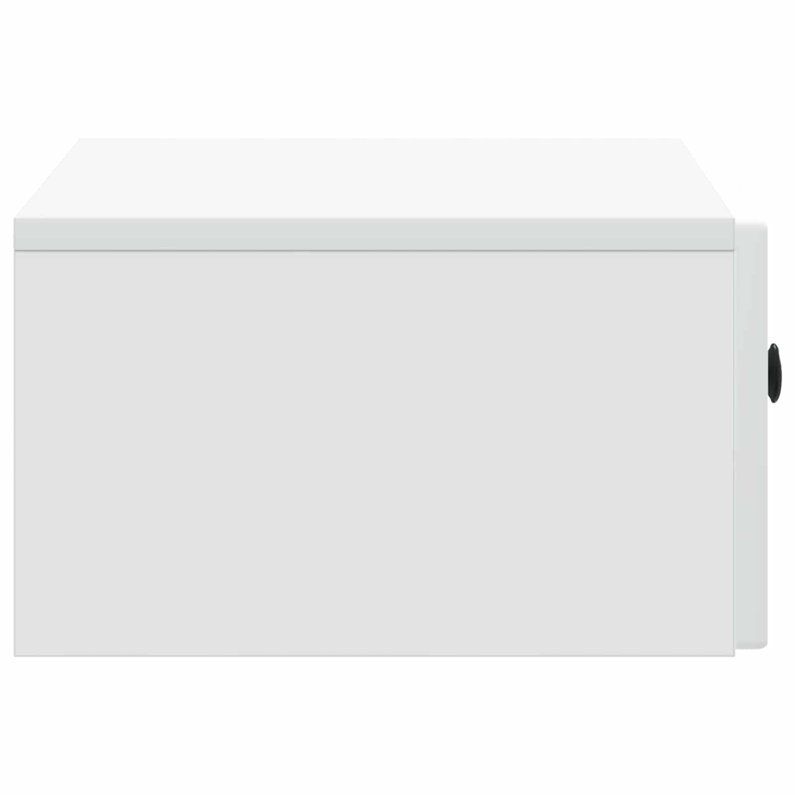 Wall-Mounted Bedside Cabinet White 49 x 34.5 x 20 cm